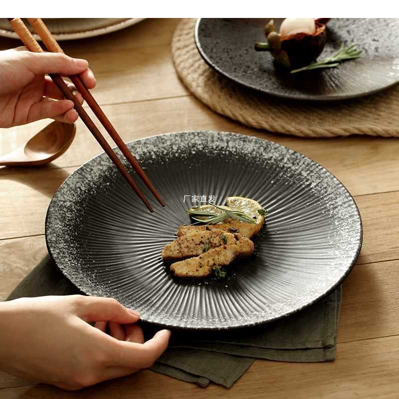 Home Cooking Japanese - จานซูชิเซรามิกสไตล์ญี่ปุ่นย้อนยุค สำหรับร้านอาหาร ตกแต่งอาหาร ของหวาน ใช้ในครัวเรือน ทำอาหาร