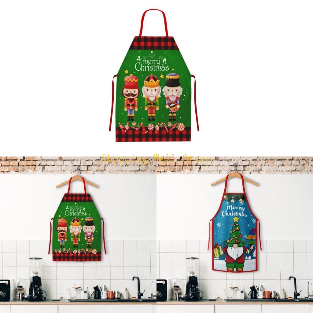 Home Cooking Show - ผ้ากันเปื้อนคริสต์มาส KX4B สำหรับการทำอาหารสำหรับครอบครัวเพลิดเพลินไปกับผู้ช่วยทำอาหารในวันหยุด
