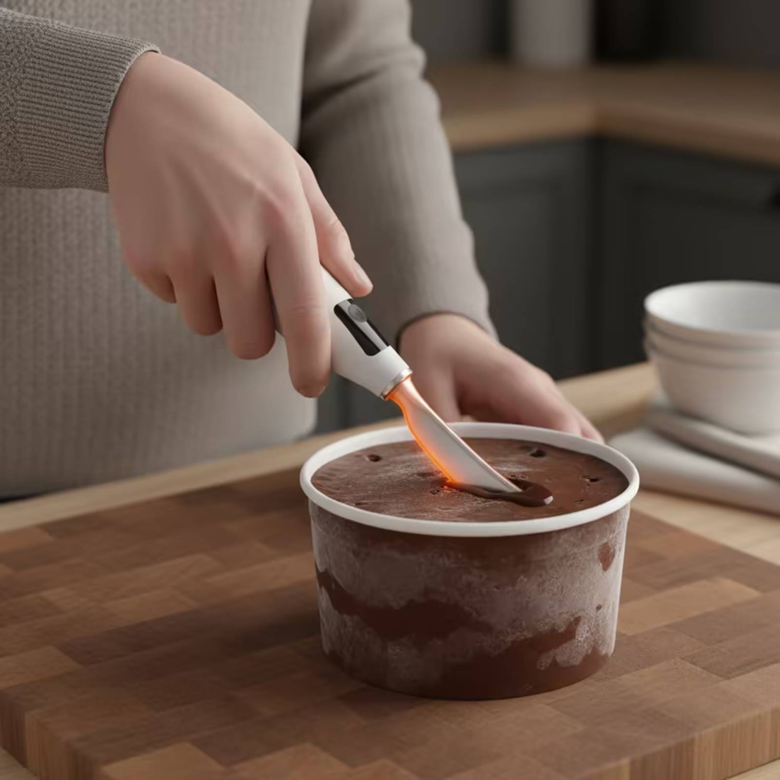 ที่ตักไอศกรีมไฟฟ้าแบบชาร์จได้  - Home Cooking In บทวิจารณ์และราคา