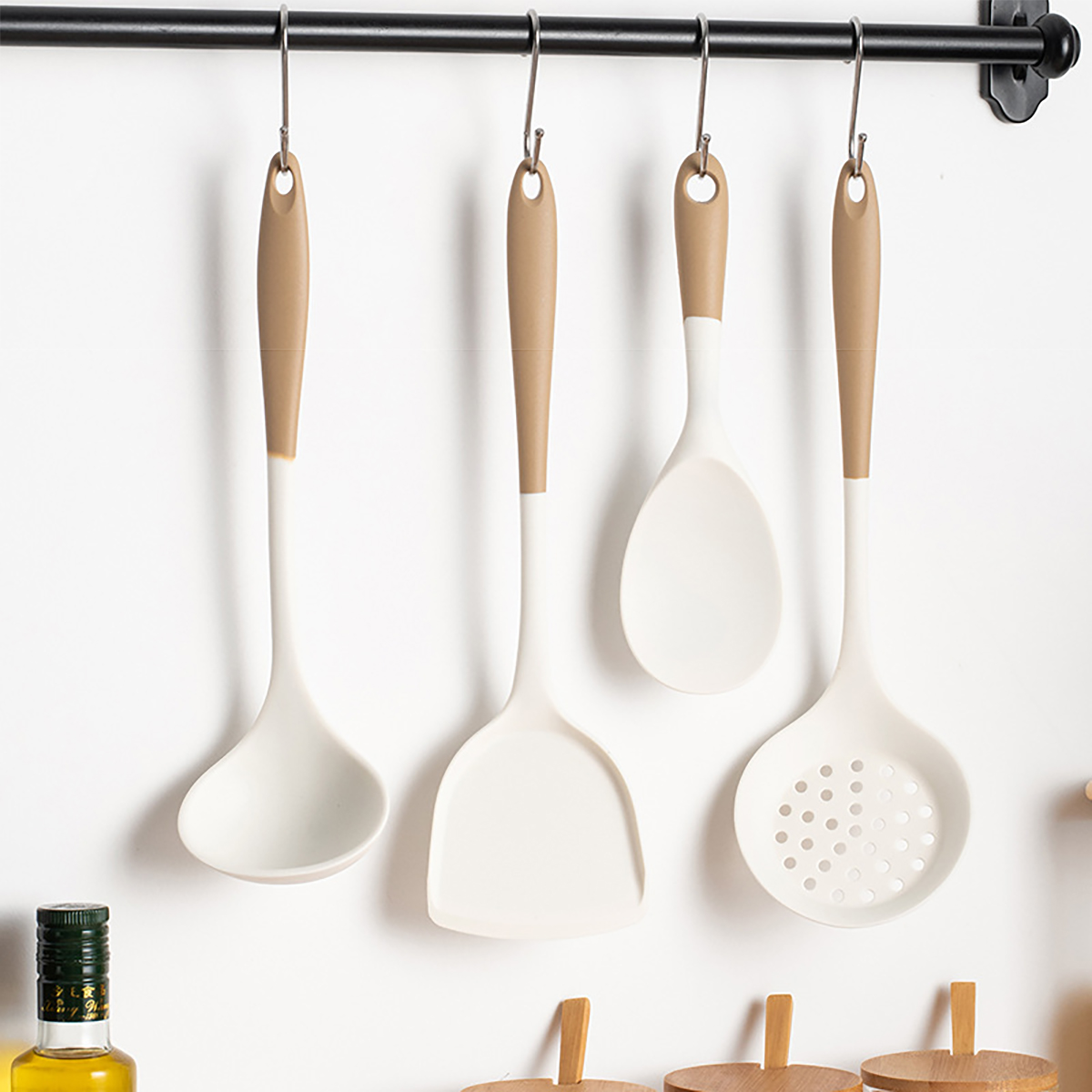 4ชิ้นเครื่องครัวซิลิโคนชุดหม้อ - Home Cooking Services บทวิจารณ์และราคา