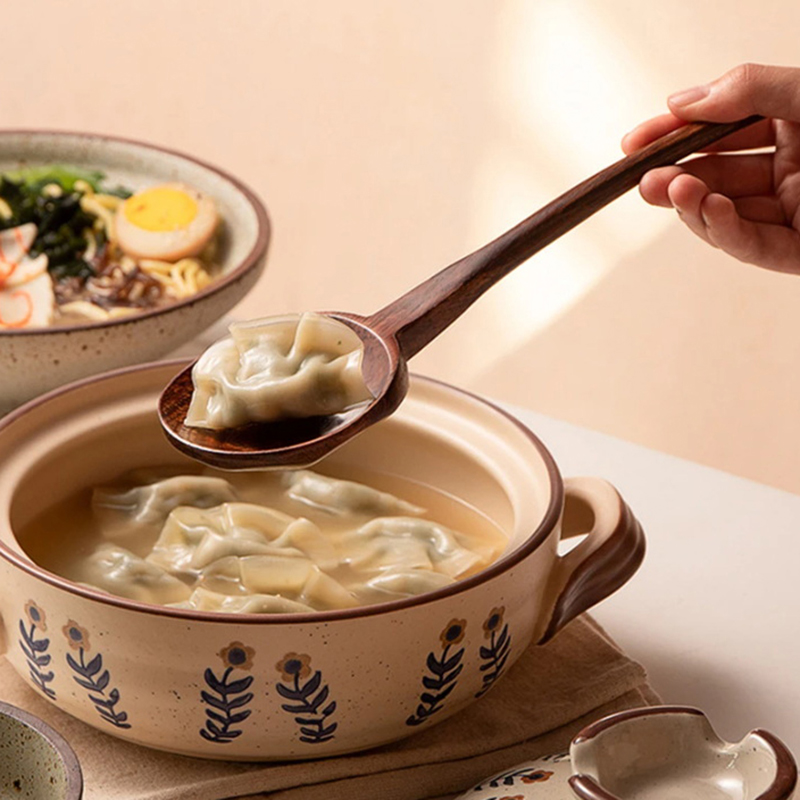 ช้อนไม้ด้ามยาวสำหรับราเมน อุปก - Home Cooking Japanese บทวิจารณ์และราคา